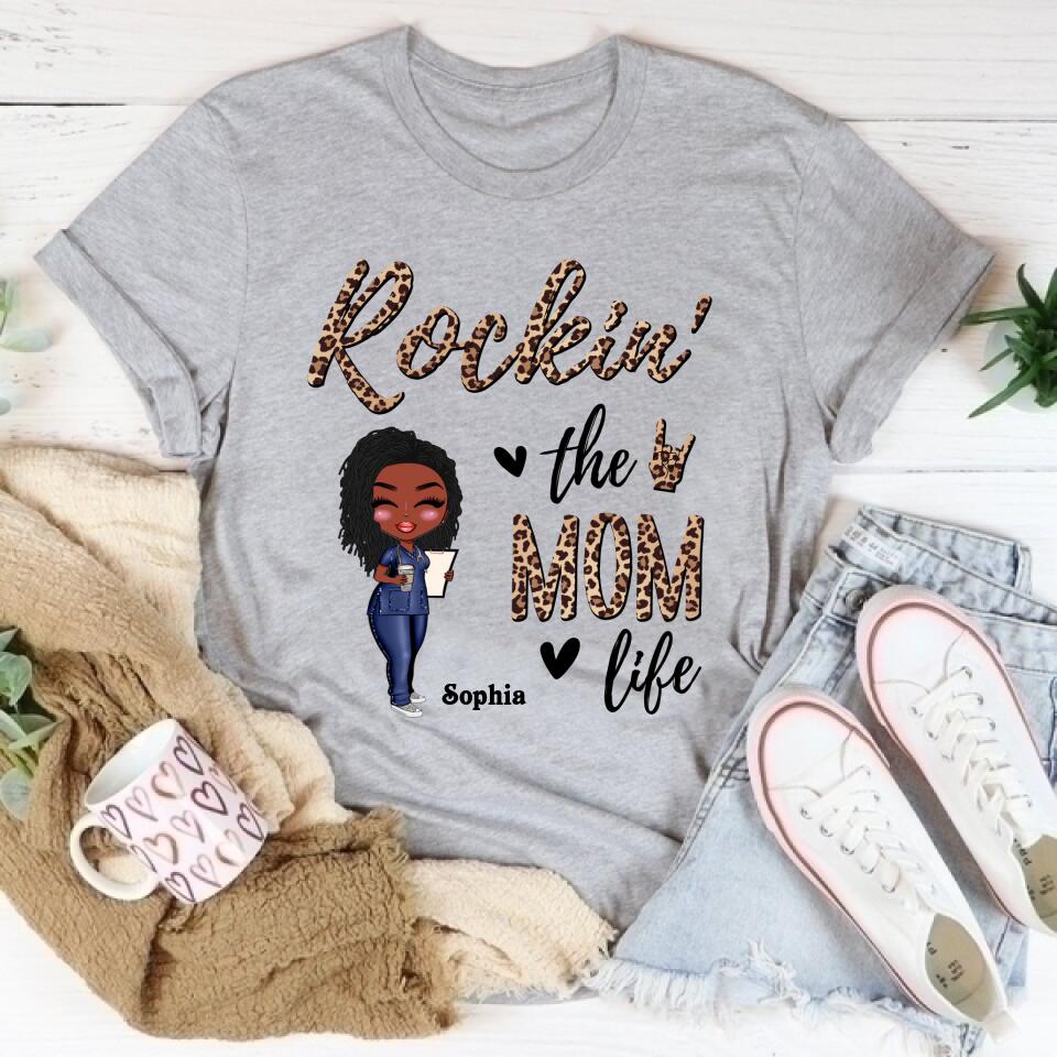 Personalized Mothers Day Shirts, Black Happy Mothers Day African American Mother Nurse Stepmom Mothers Day Gifts , Mother‘s Day T Shirt, Bonus Mom Gifts, Mother’s Day Tee Shirts, Mother Day Gift