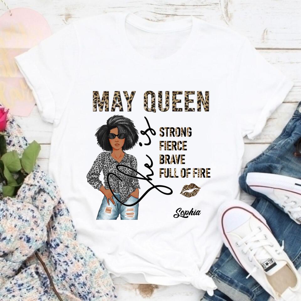 May Birthday Shirt, Custom Birthday Shirt, Queens Born In May, May Birthday Gifts, May Shirts For Woman