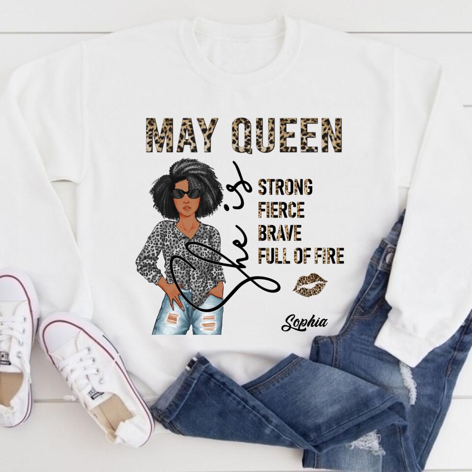 May Birthday Shirt, Custom Birthday Shirt, Queens Born In May, May Birthday Gifts, May Shirts For Woman