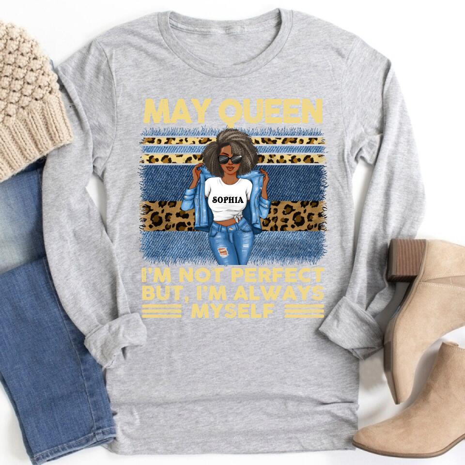 May Birthday Shirt, Custom Birthday Shirt, Queens Born In  May, May Birthday Gifts,  May Birthday Gifts