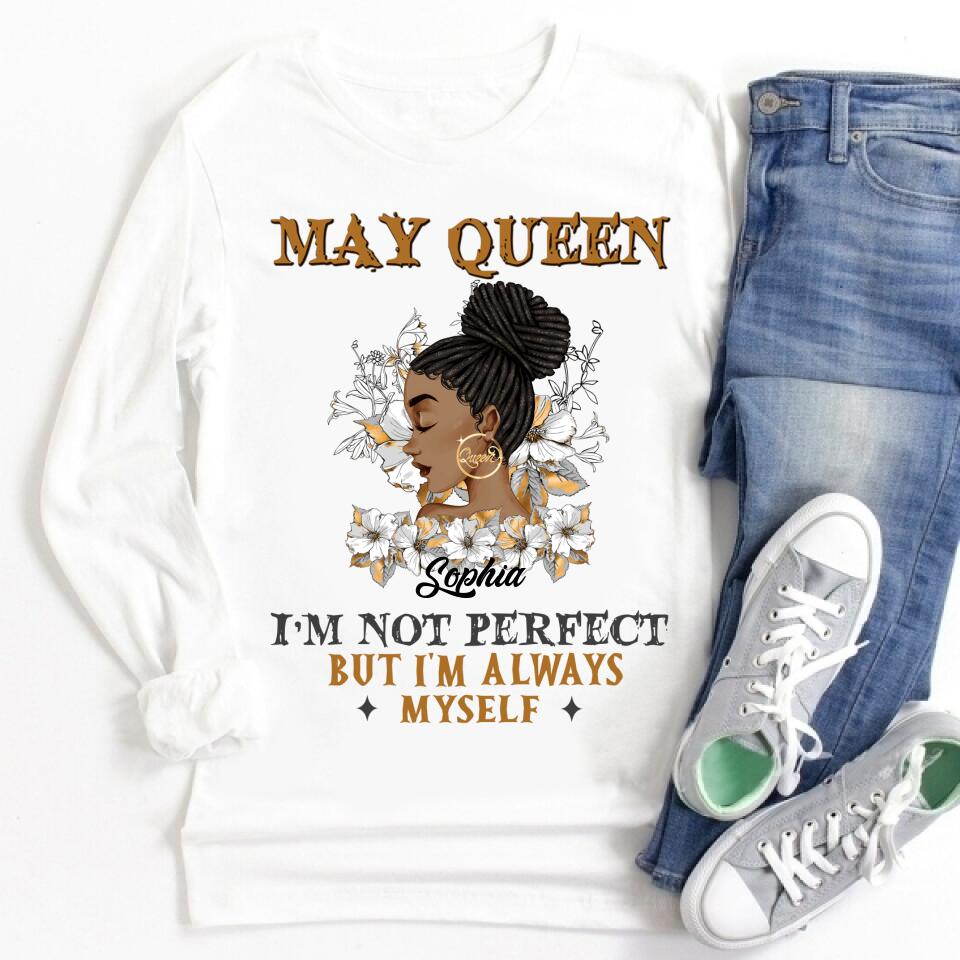 May Birthday Shirt, Custom Birthday Shirt, Queens Born In May, May Birthday Gifts, May Shirts For Woman