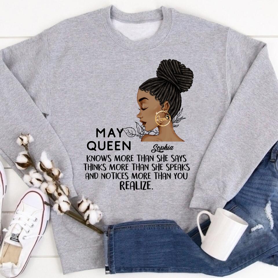 May Birthday Shirt, Custom Birthday Shirt, Queens Born In May, May Birthday Gifts, May Shirts For Woman