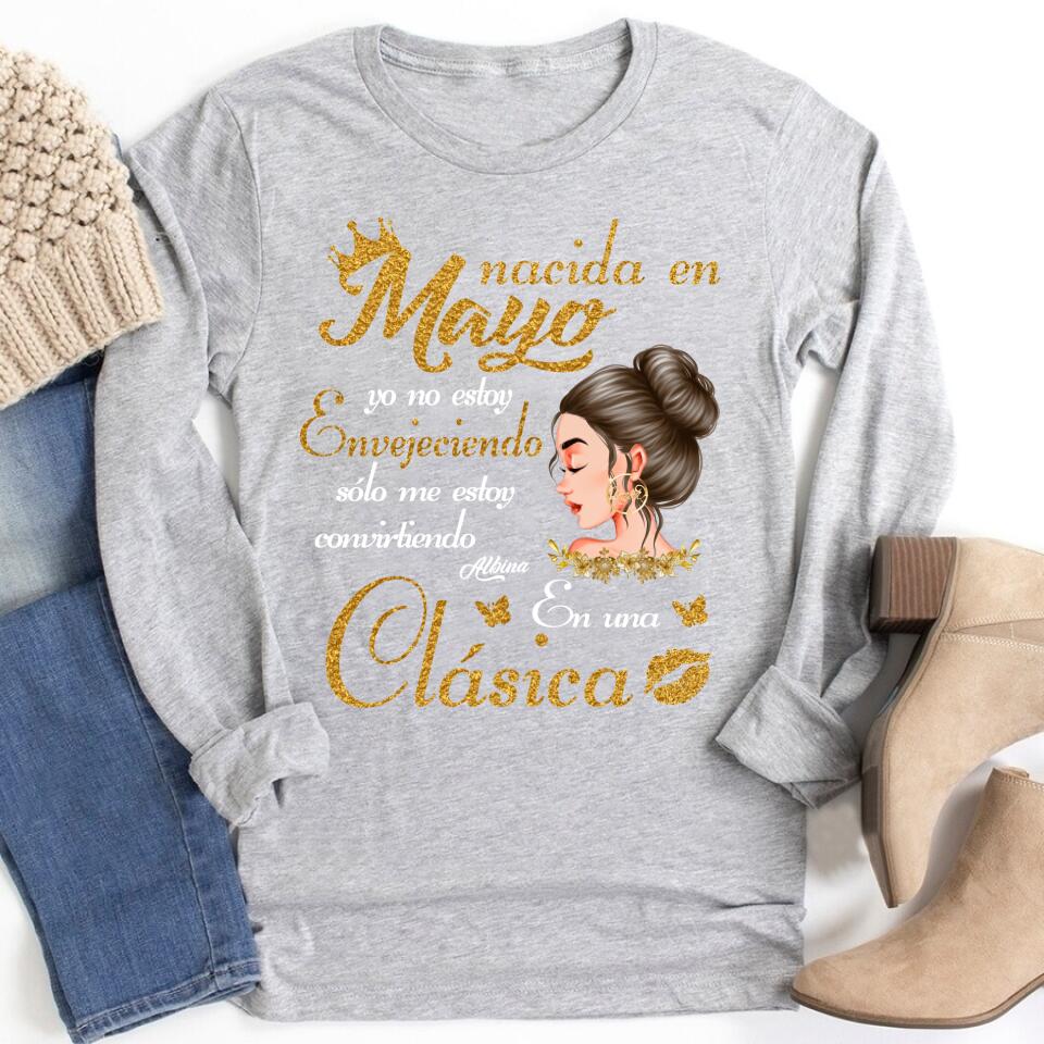 Camisa De Cumpleaños De Mayo, Camisa De Cumpleaños Personalizada, Reinas Nacidas En Mayo, Regalos De Cumpleaños De Mayo, Camisas De Mayo Para Mujeres