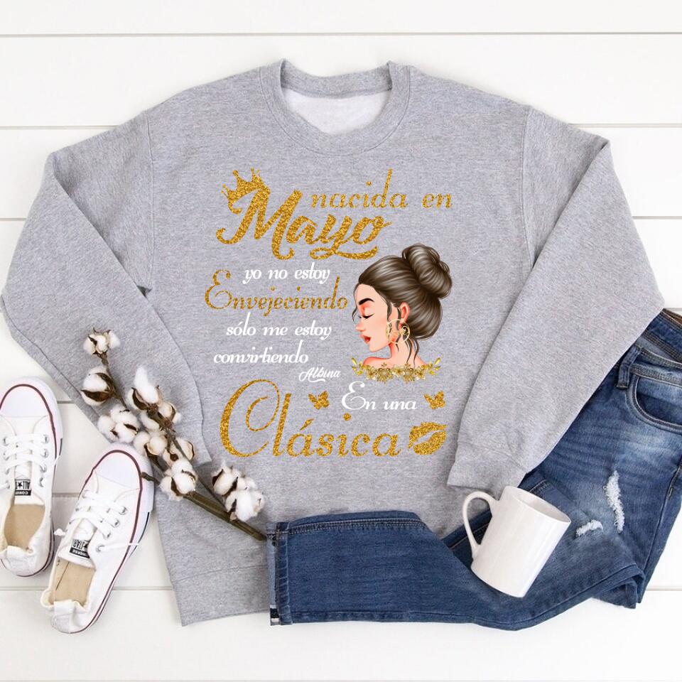 Camisa De Cumpleaños De Mayo, Camisa De Cumpleaños Personalizada, Reinas Nacidas En Mayo, Regalos De Cumpleaños De Mayo, Camisas De Mayo Para Mujeres