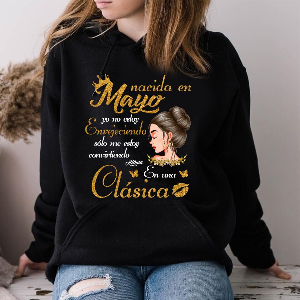 Camisa De Cumpleaños De Mayo, Camisa De Cumpleaños Personalizada, Reinas Nacidas En Mayo, Regalos De Cumpleaños De Mayo, Camisas De Mayo Para Mujeres