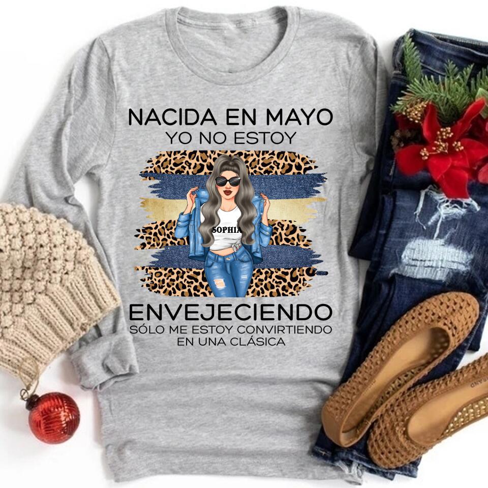Camisa De Cumpleaños De Mayo, Camisa De Cumpleaños Personalizada, Reinas Nacidas En Mayo, Regalos De Cumpleaños De Mayo, Camisas De Mayo Para Mujeres