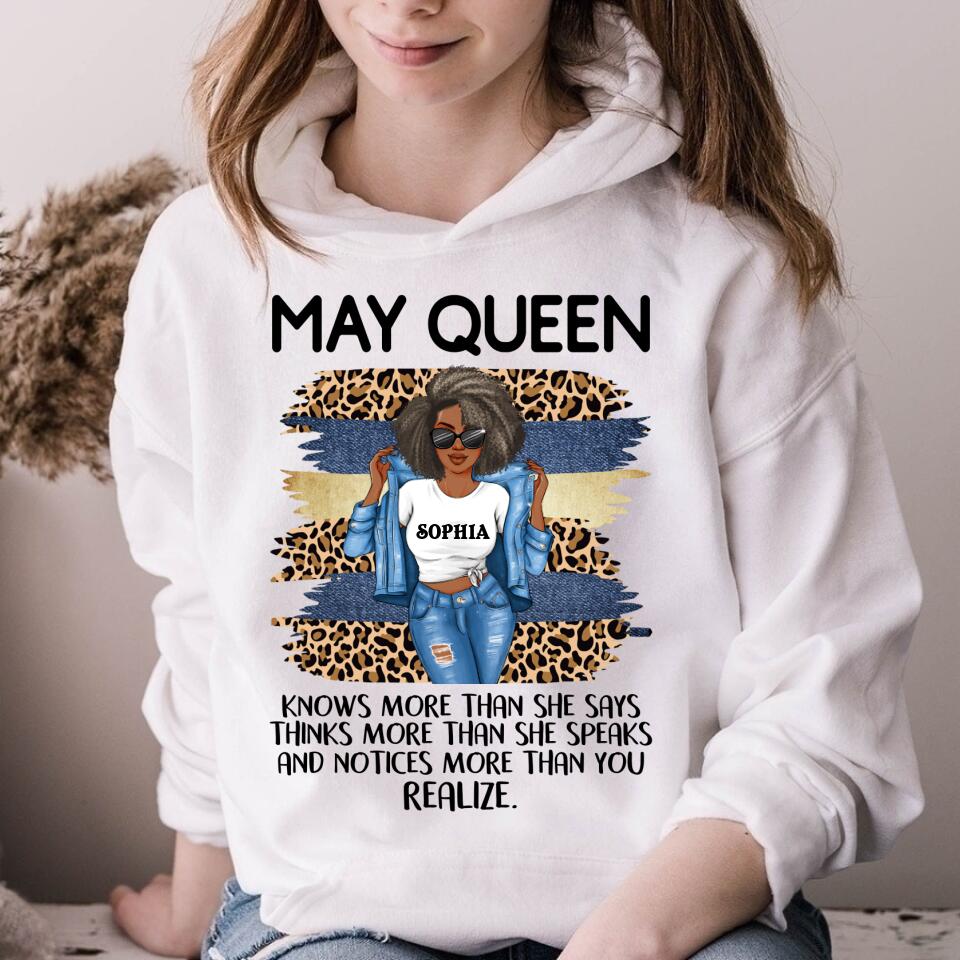 May Birthday Shirt, Custom Birthday Shirt, Queens Born In May, May Birthday Gifts, May Shirts For Woman
