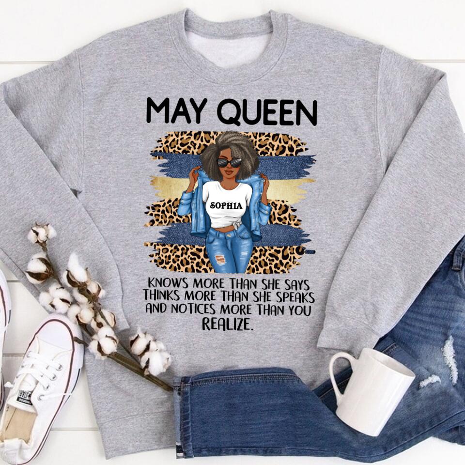 May Birthday Shirt, Custom Birthday Shirt, Queens Born In May, May Birthday Gifts, May Shirts For Woman