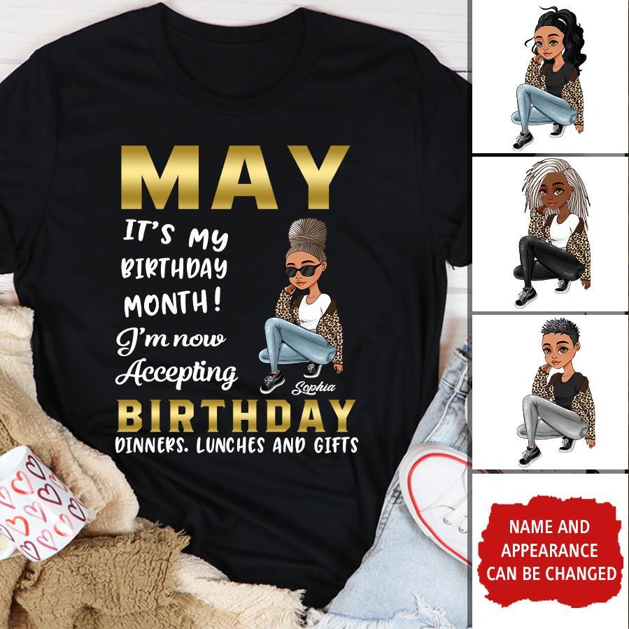 May Birthday Shirt, Custom Birthday Shirt, Queens Born In  May, May Birthday Gifts,  May Birthday Gifts