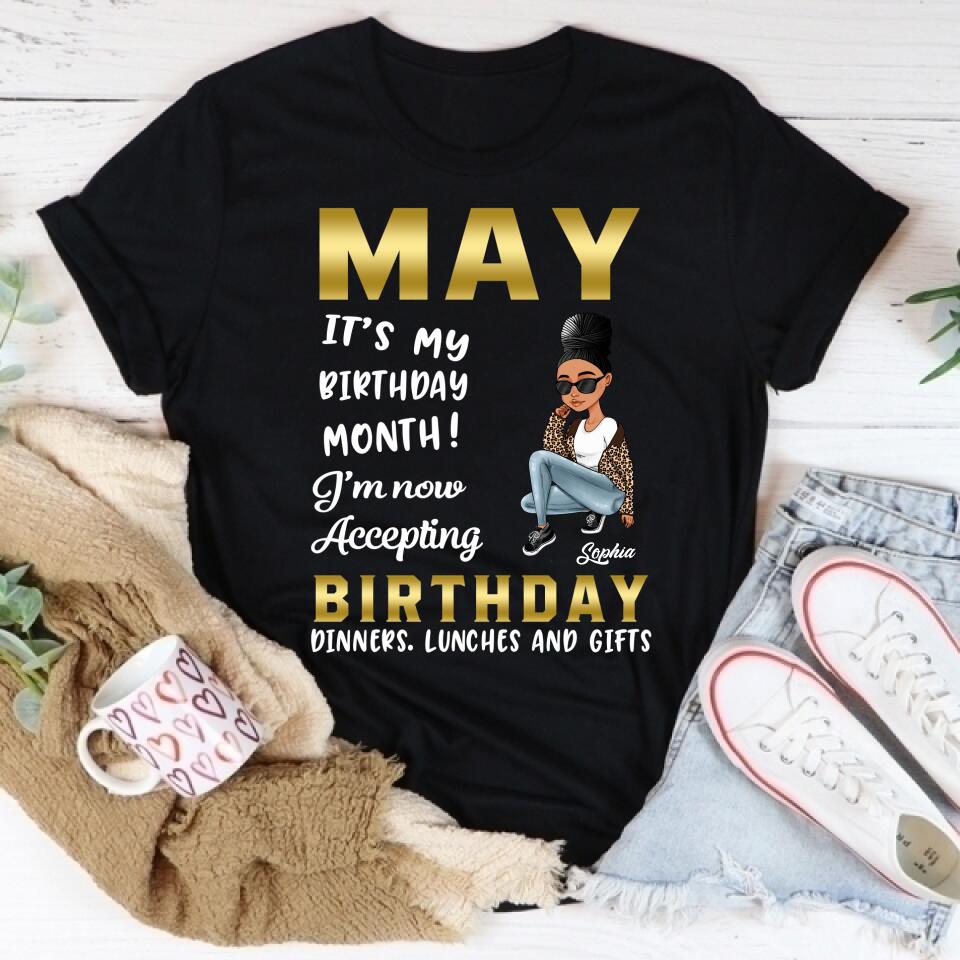 May Birthday Shirt, Custom Birthday Shirt, Queens Born In  May, May Birthday Gifts,  May Birthday Gifts