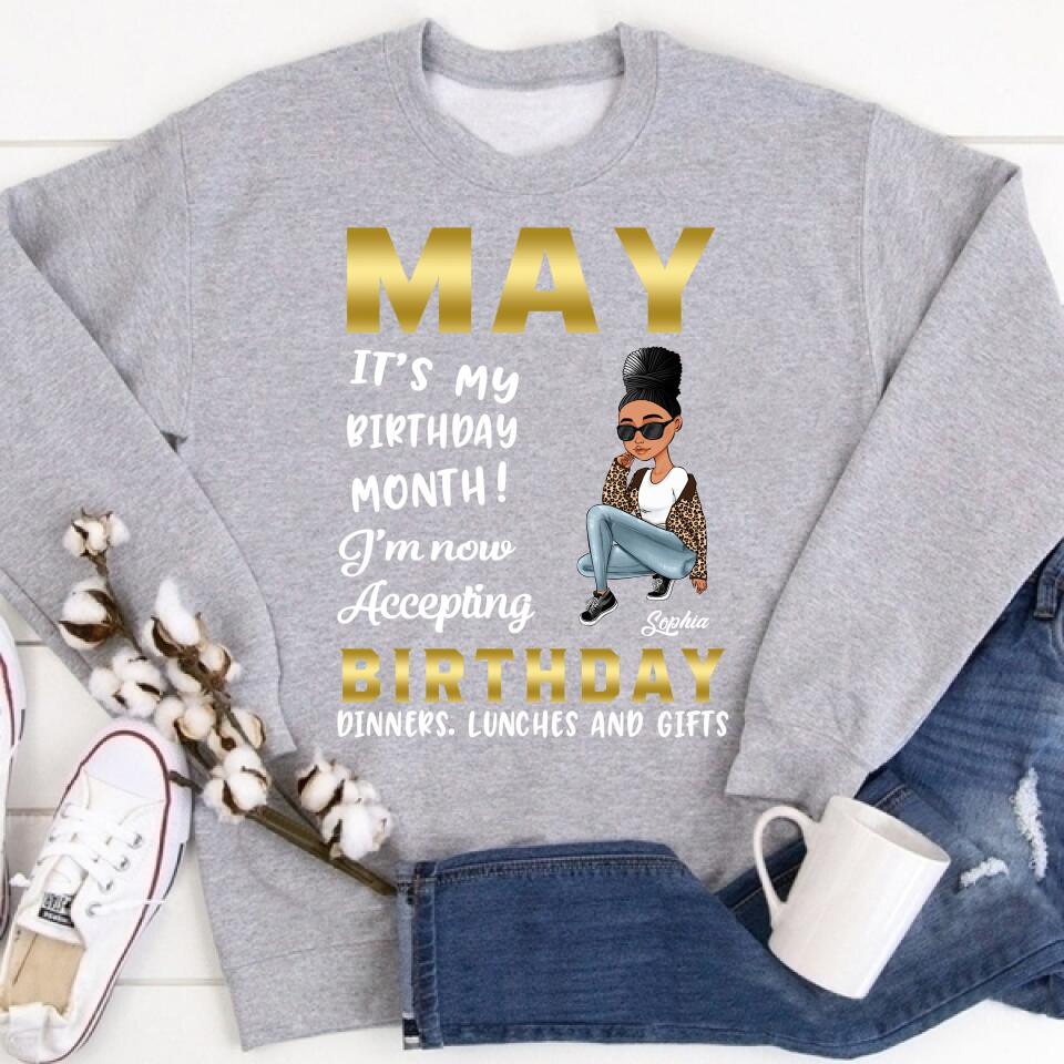 May Birthday Shirt, Custom Birthday Shirt, Queens Born In  May, May Birthday Gifts,  May Birthday Gifts