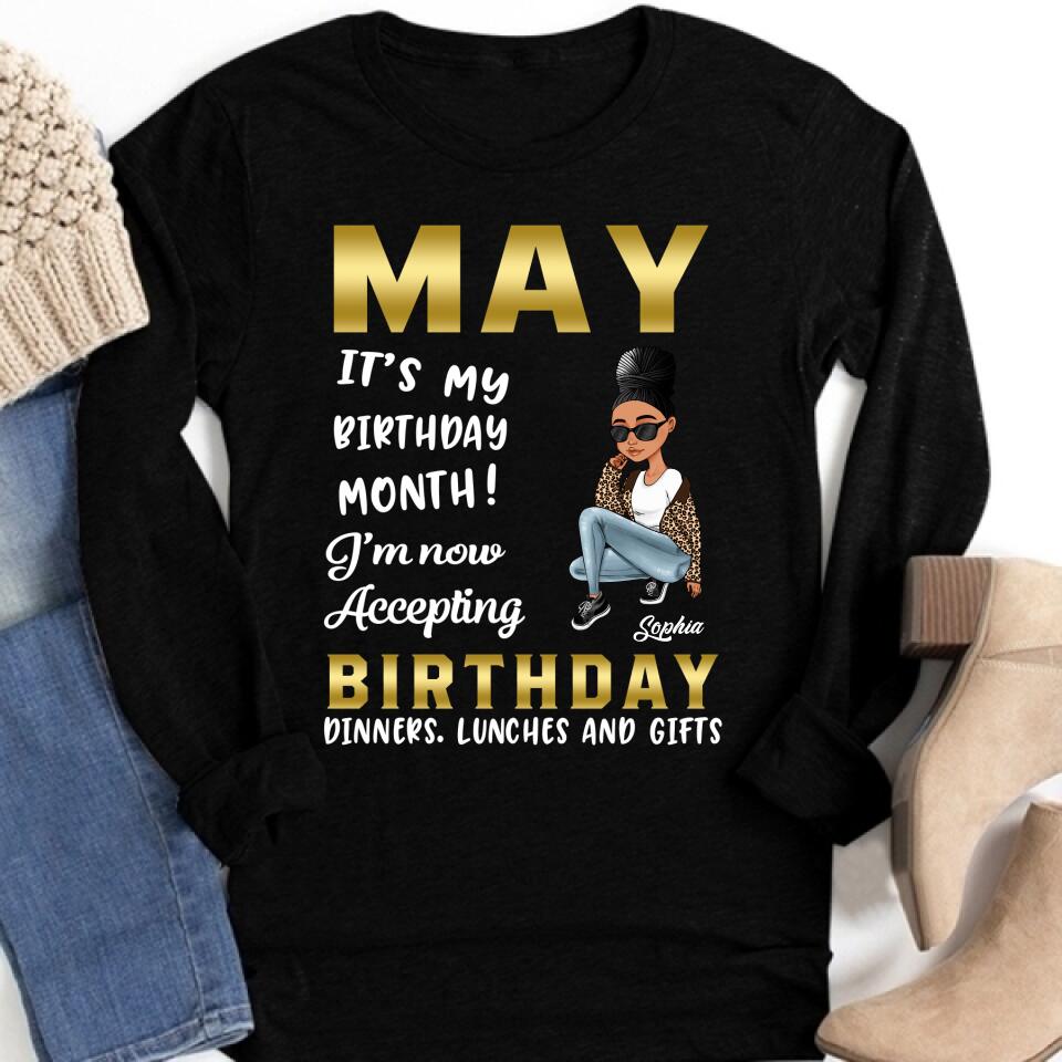 May Birthday Shirt, Custom Birthday Shirt, Queens Born In  May, May Birthday Gifts,  May Birthday Gifts