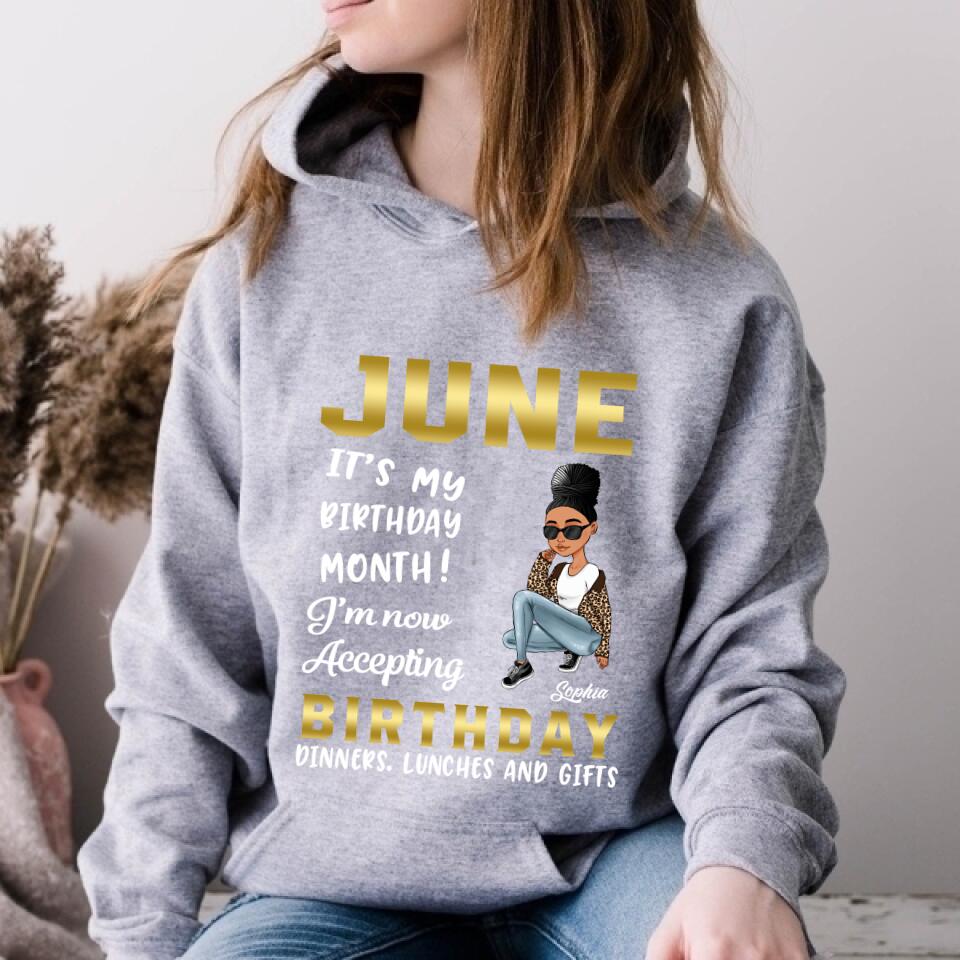 June Birthday Shirt, Custom Birthday Shirt, Queens Born In June, June Birthday Gifts, June Birthday Gifts
