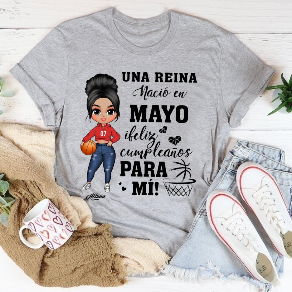 Camisa De Cumpleaños De Mayo, Camisa De Cumpleaños Personalizada, Reinas Nacidas En Mayo, Regalos De Cumpleaños De Mayo, Camisas De Mayo Para Mujeres