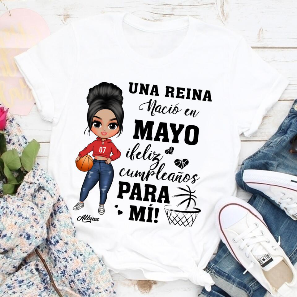Camisa De Cumpleaños De Mayo, Camisa De Cumpleaños Personalizada, Reinas Nacidas En Mayo, Regalos De Cumpleaños De Mayo, Camisas De Mayo Para Mujeres