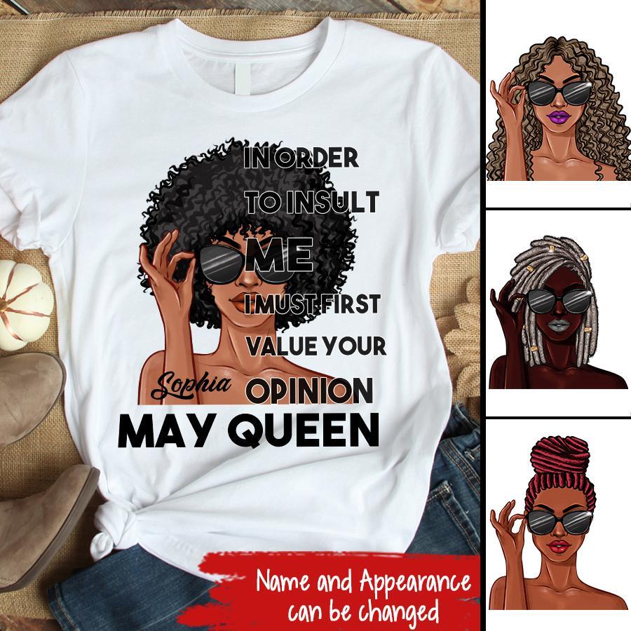 May Birthday Shirt, Custom Birthday Shirt, Queens Born In May, May Birthday Gifts, May Shirts For Woman