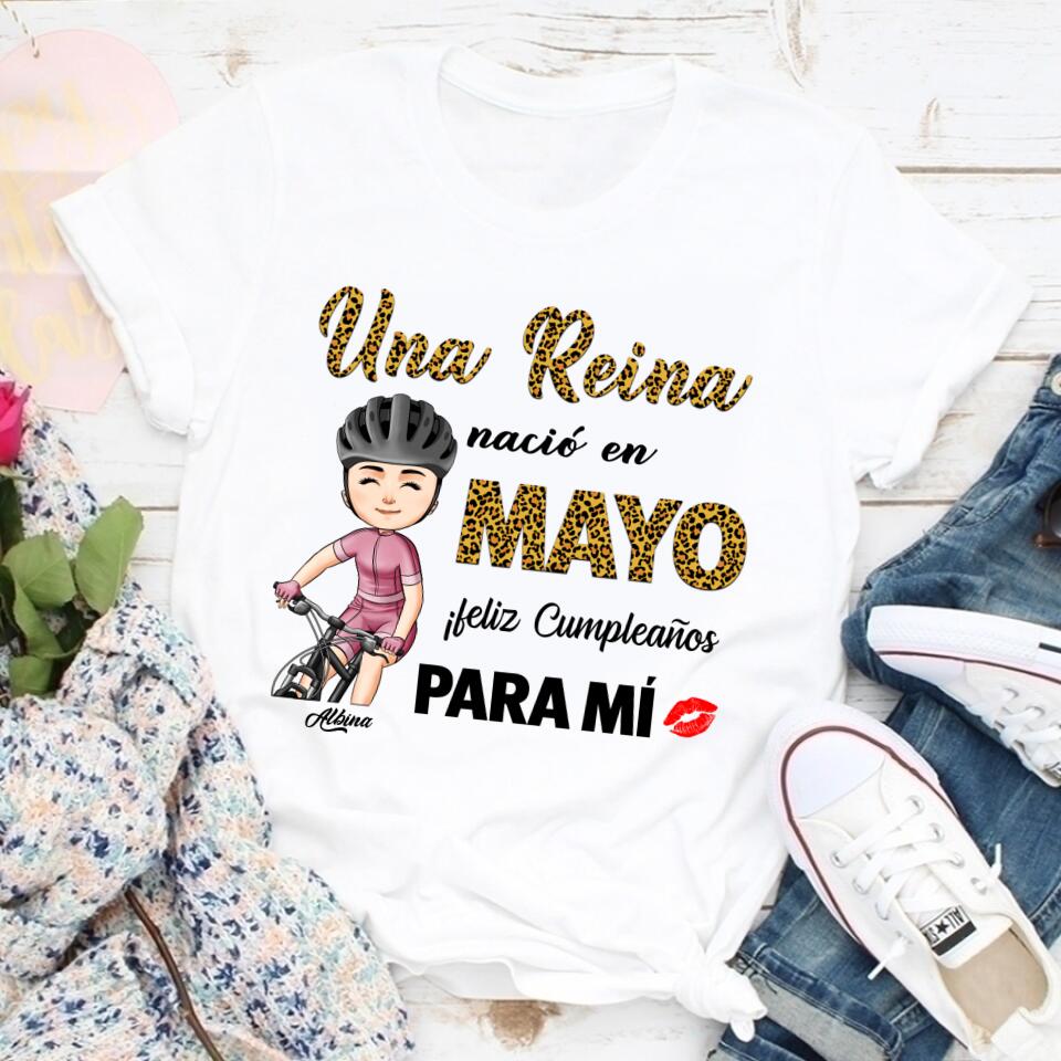 Camisa De Cumpleaños De Mayo, Camisa De Cumpleaños Personalizada, Reinas Nacidas En Mayo, Regalos De Cumpleaños De Mayo, Camisas De Mayo Para Mujeres