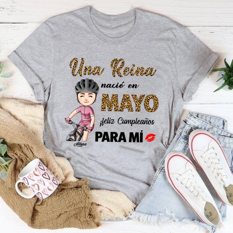 Camisa De Cumpleaños De Mayo, Camisa De Cumpleaños Personalizada, Reinas Nacidas En Mayo, Regalos De Cumpleaños De Mayo, Camisas De Mayo Para Mujeres