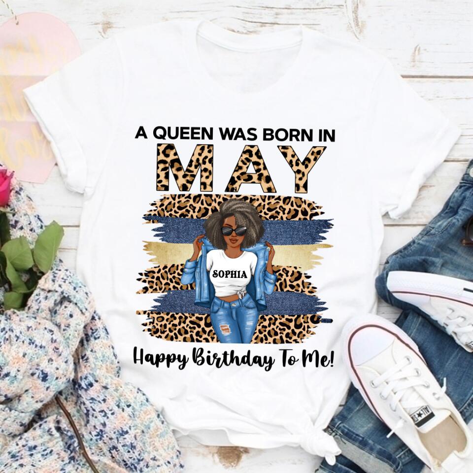 May Birthday Shirt, Custom Birthday Shirt, Queens Born In May, May Birthday Gifts, May Shirts For Woman
