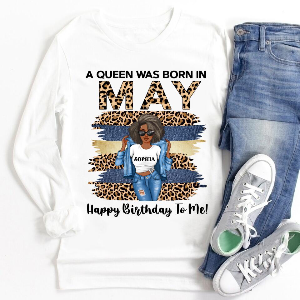May Birthday Shirt, Custom Birthday Shirt, Queens Born In May, May Birthday Gifts, May Shirts For Woman