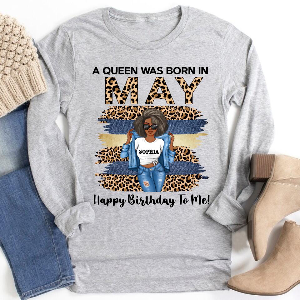 May Birthday Shirt, Custom Birthday Shirt, Queens Born In May, May Birthday Gifts, May Shirts For Woman