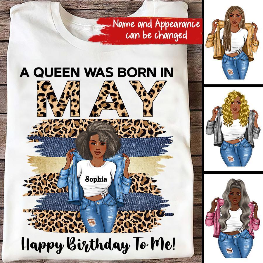 May Birthday Shirt, Custom Birthday Shirt, Queens Born In May, May Birthday Gifts, May Shirts For Woman