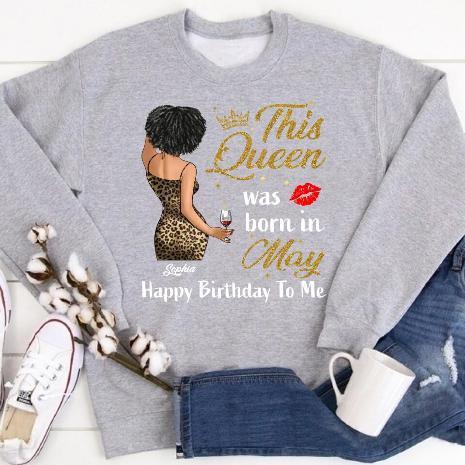 May Birthday Shirt, Custom Birthday Shirt, Queens Born In  May, May Birthday Gifts,  May Birthday Gifts