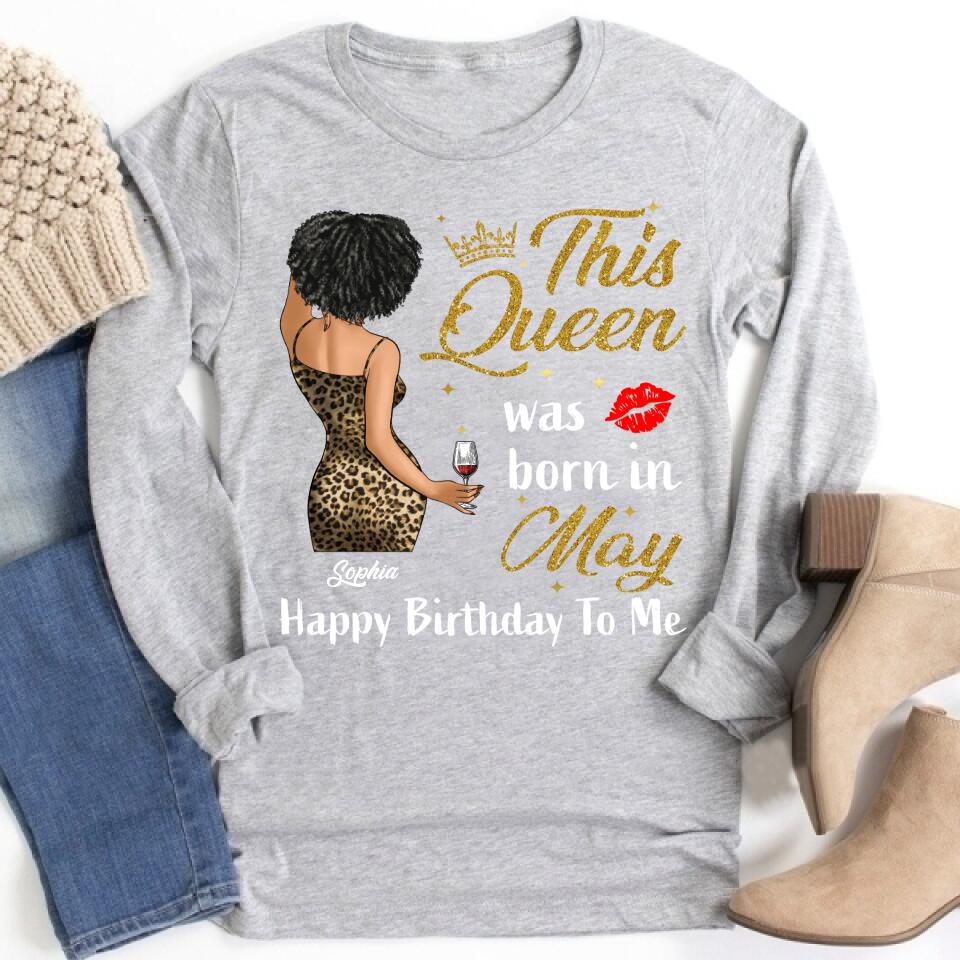 May Birthday Shirt, Custom Birthday Shirt, Queens Born In  May, May Birthday Gifts,  May Birthday Gifts