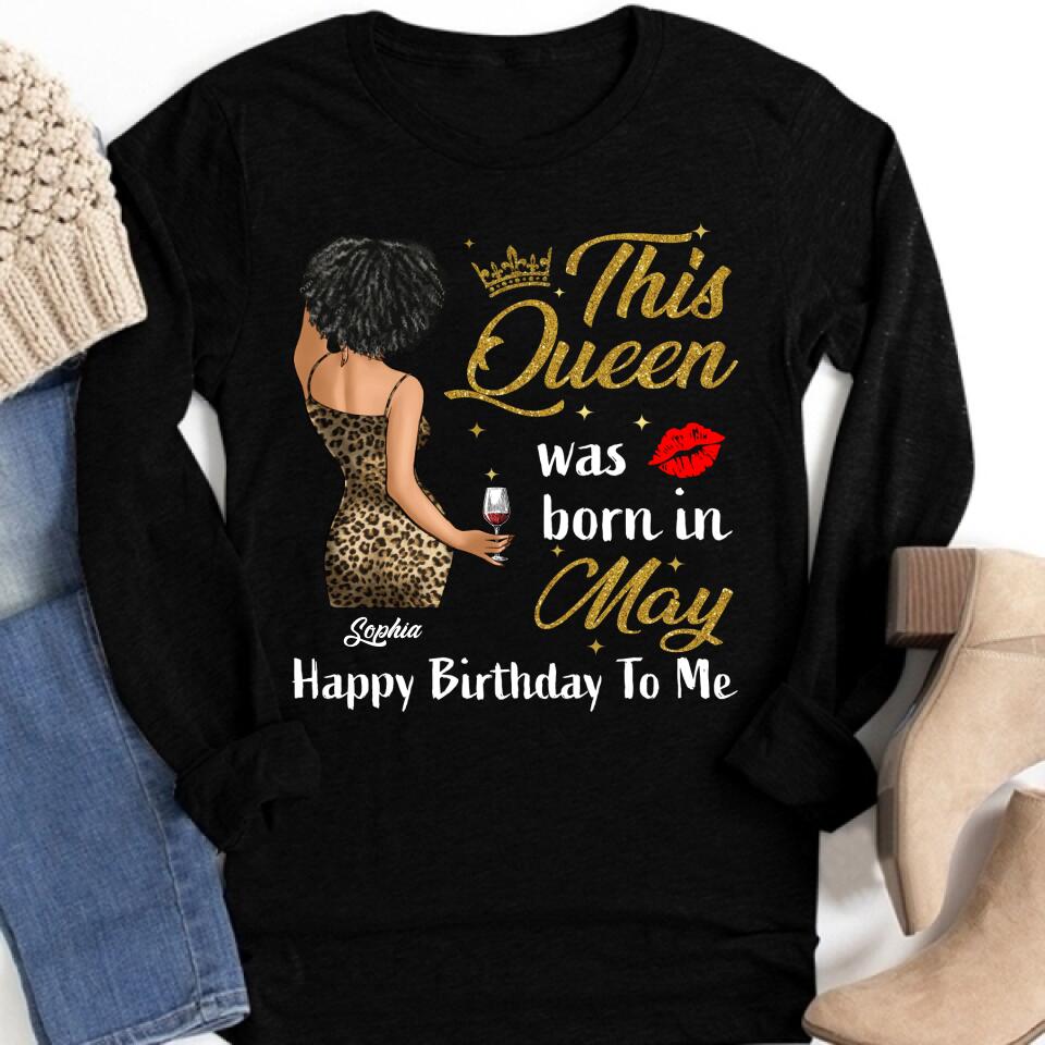 May Birthday Shirt, Custom Birthday Shirt, Queens Born In  May, May Birthday Gifts,  May Birthday Gifts