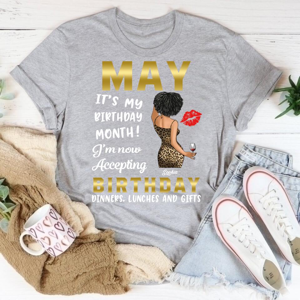 May Birthday Shirt, Custom Birthday Shirt, Queens Born In  May, May Birthday Gifts,  May Birthday Gifts