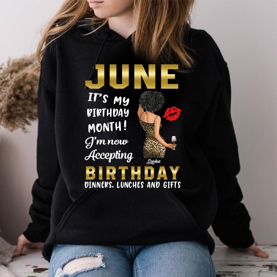 June Birthday Shirt, Custom Birthday Shirt, Queens Born In June, June Birthday Shirts For Woman, June Birthday Gifts