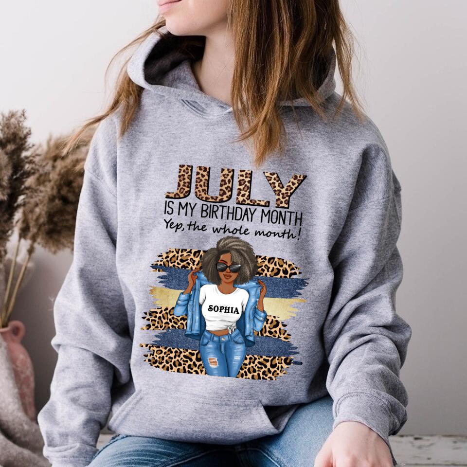 July Birthday Shirt, Custom Birthday Shirt, Queens Born In July, July Birthday Shirts For Woman, July Birthday Gifts