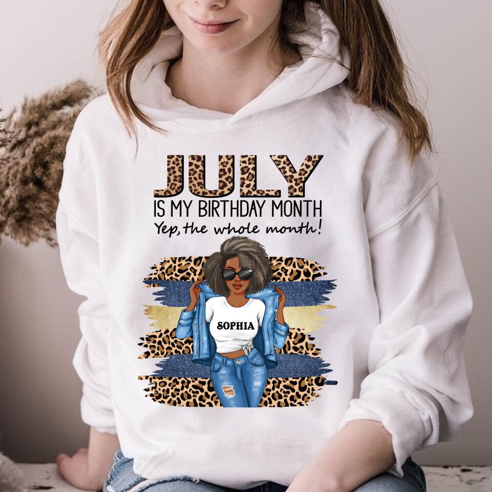 July Birthday Shirt, Custom Birthday Shirt, Queens Born In July, July Birthday Shirts For Woman, July Birthday Gifts