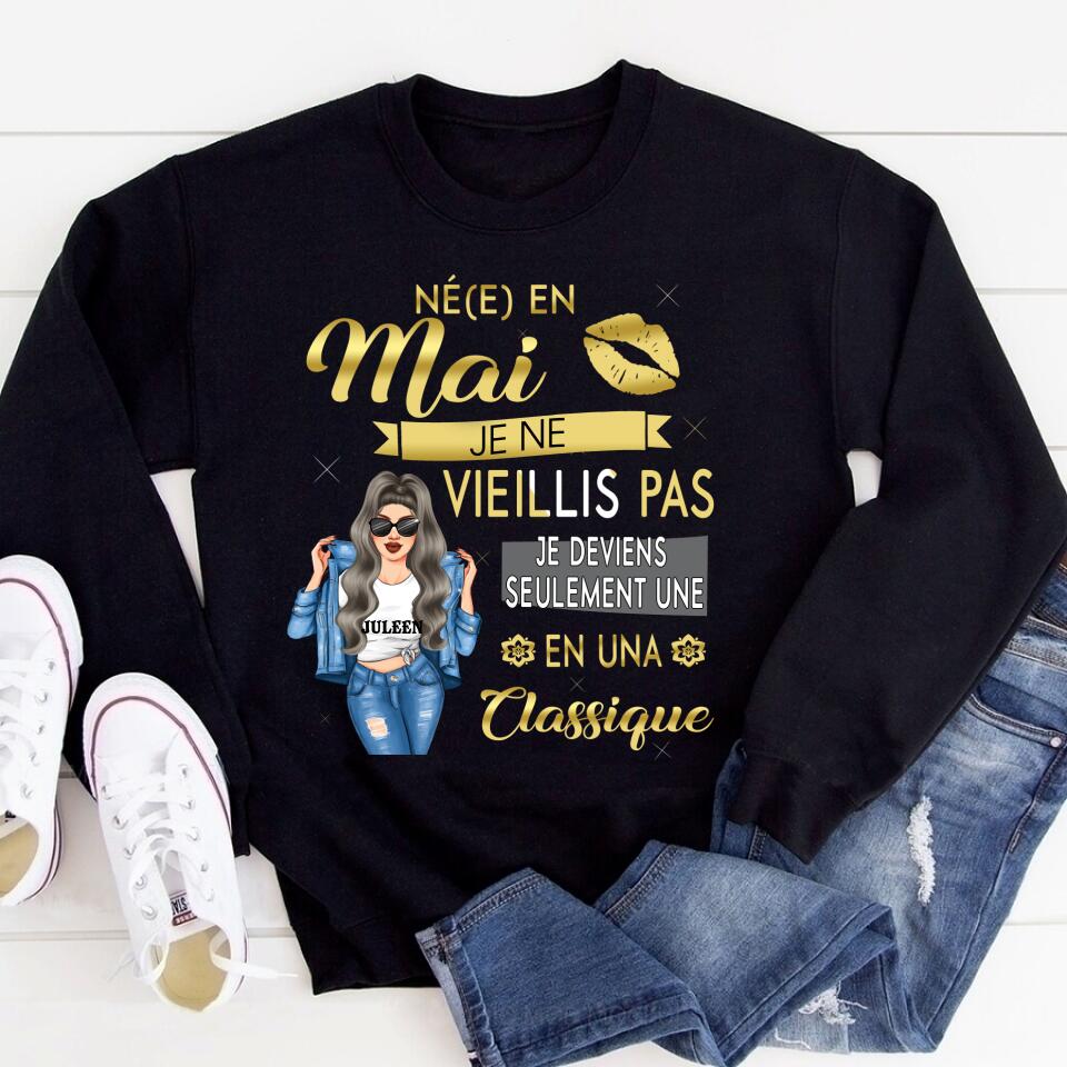 Chemise D&#39;anniversaire De Mai, Chemise D&#39;anniversaire Personnalisée, Reines Nées En Mai, Cadeaux D&#39;anniversaire De Mai, Chemises De Mai Pour Les Femmes