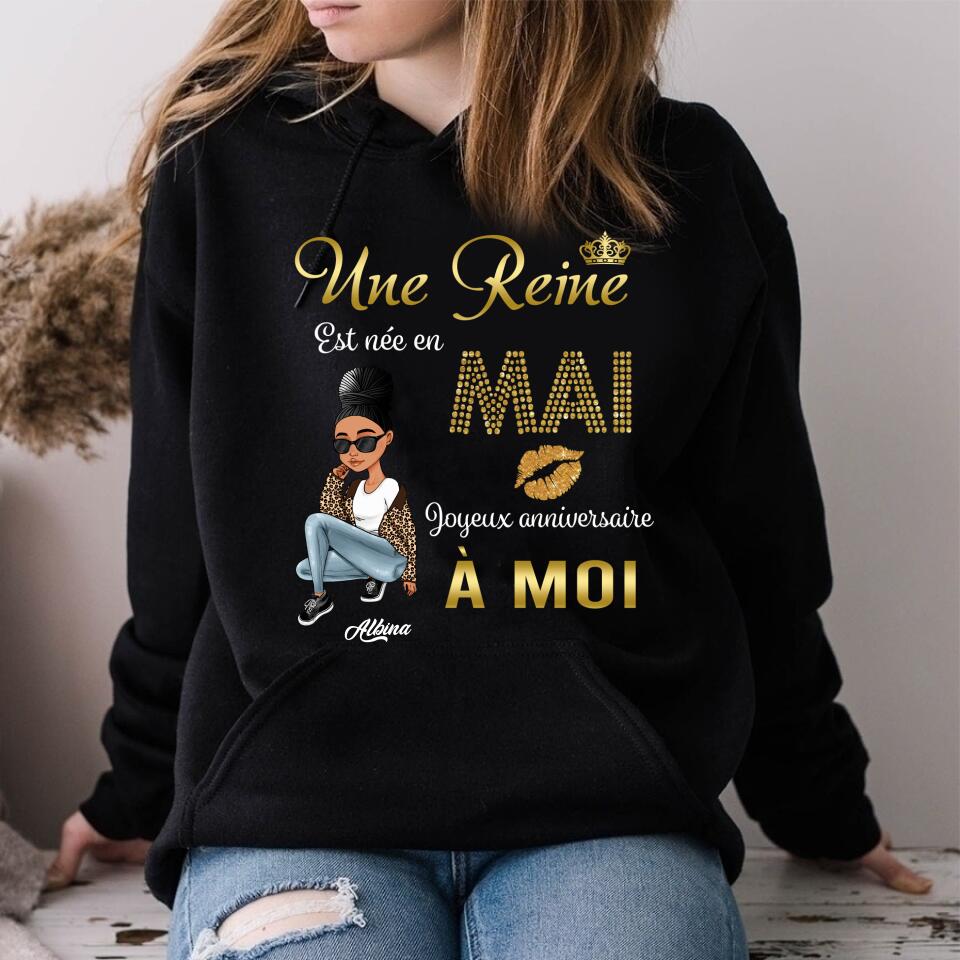 Chemise D&#39;anniversaire De Mai, Chemise D&#39;anniversaire Personnalisée, Reines Nées En Mai, Cadeaux D&#39;anniversaire De Mai, Chemises De Mai Pour Les Femmes