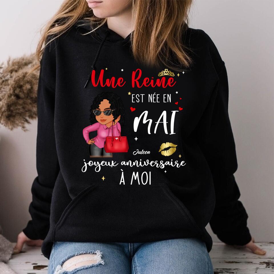 Chemise D&#39;anniversaire De Mai, Chemise D&#39;anniversaire Personnalisée, Reines Nées En Mai, Cadeaux D&#39;anniversaire De Mai, Chemises De Mai Pour Les Femmes