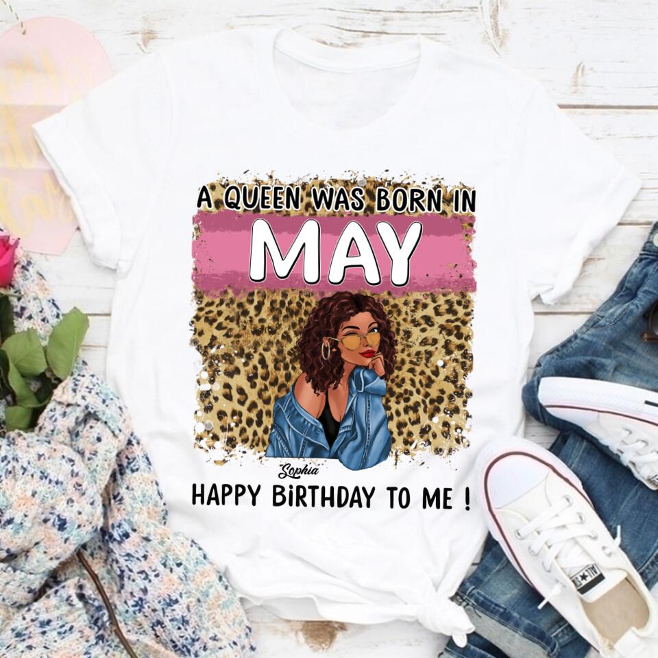 May Birthday Shirt, Custom Birthday Shirt, Queens Born In May, May Birthday Gifts, May Shirts For Woman