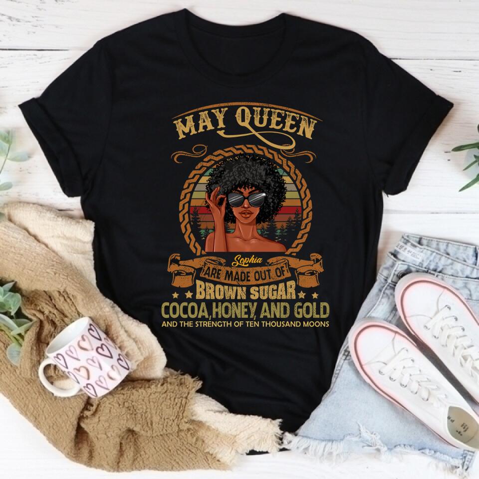 May Birthday Shirt, Custom Birthday Shirt, Queens Born In  May, May Birthday Gifts,  May Birthday Gifts