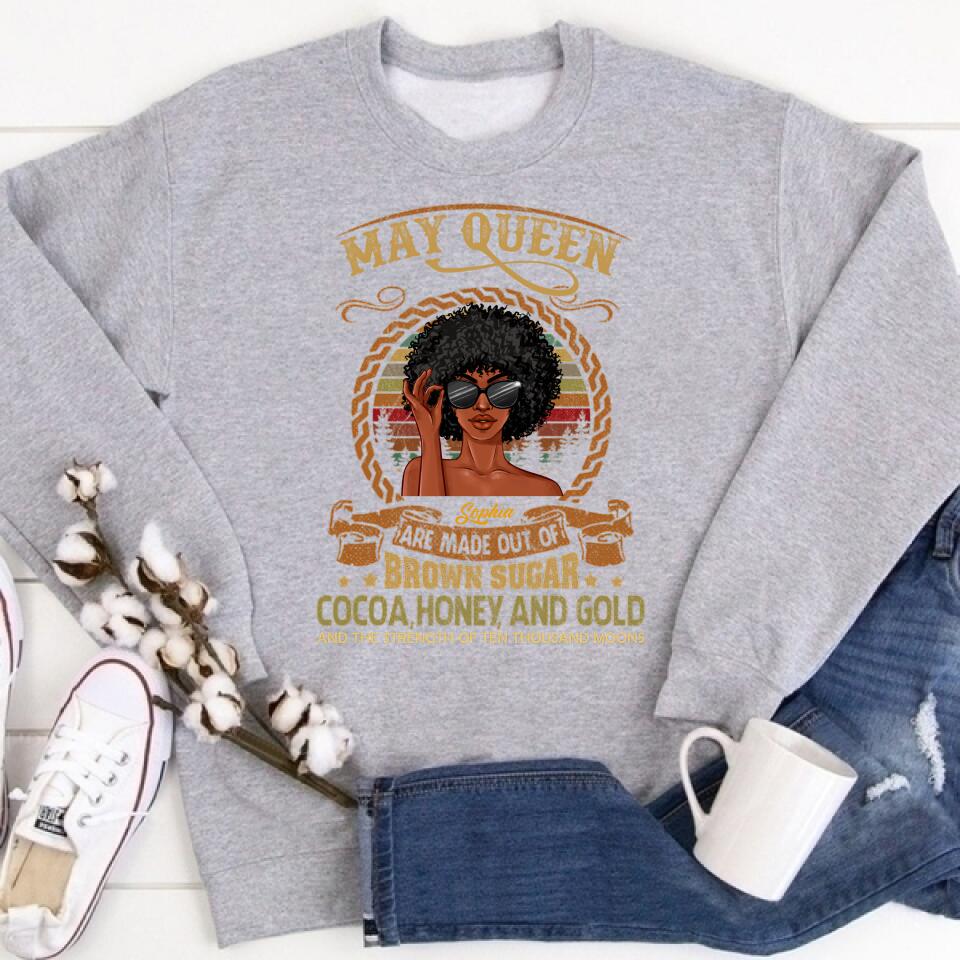 May Birthday Shirt, Custom Birthday Shirt, Queens Born In  May, May Birthday Gifts,  May Birthday Gifts