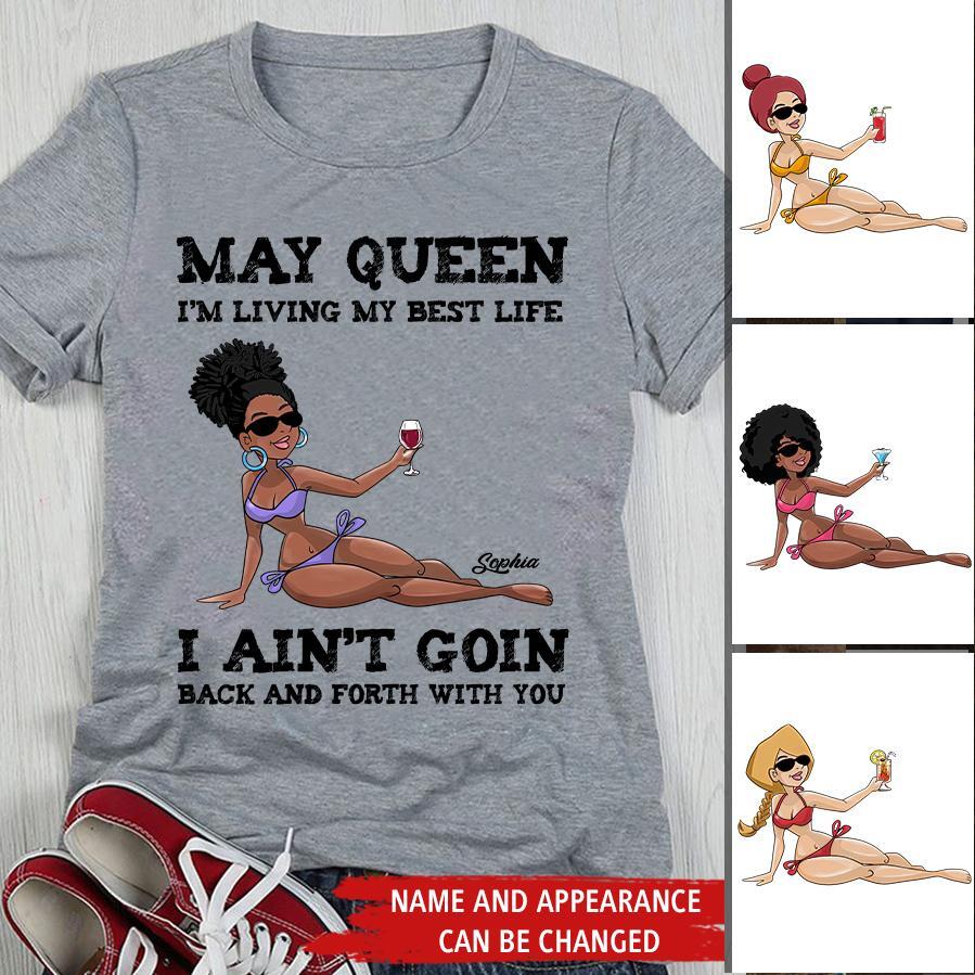 May Birthday Shirt, Custom Birthday Shirt, Queens Born In May, May Birthday Gifts, May Shirts For Woman