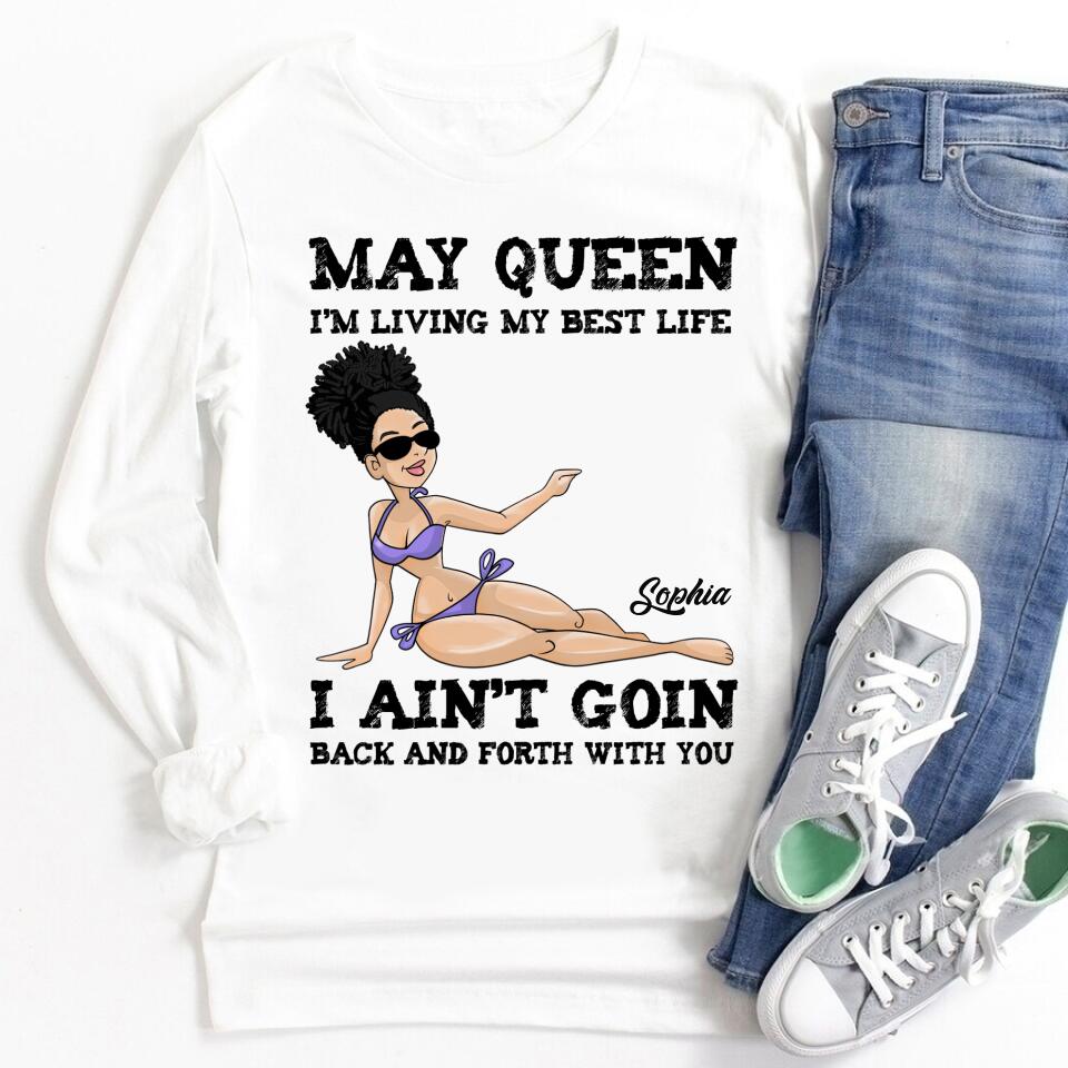 May Birthday Shirt, Custom Birthday Shirt, Queens Born In May, May Birthday Gifts, May Shirts For Woman