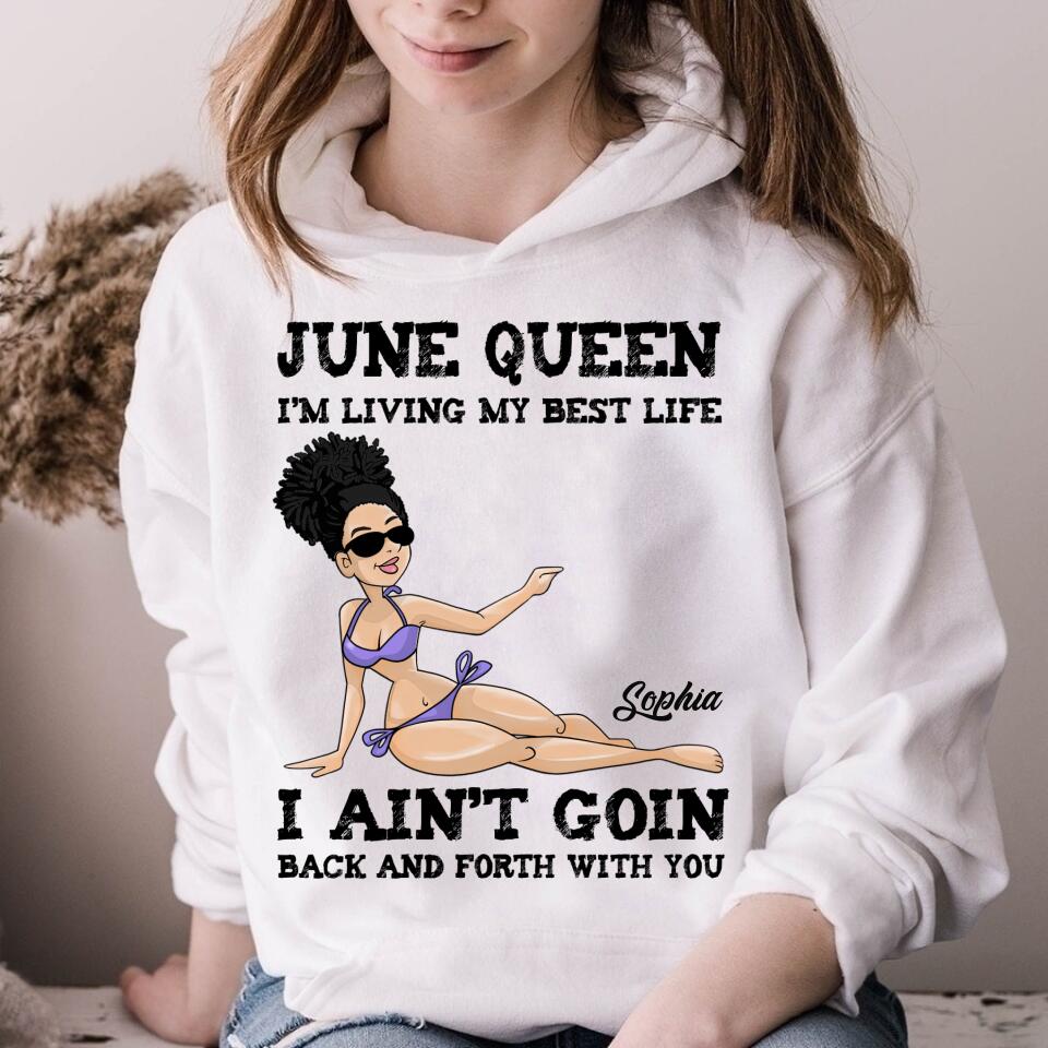 June Birthday Shirt, Custom Birthday Shirt, Queens Born In June, June Birthday Shirts For Woman, June Birthday Gifts, June Is My Birthday Month, Yep The Whole Month