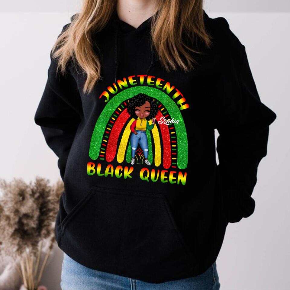 Juneteenth Shirt, Custom Juneteenth Shirt, Juneteenth Black African American Cute Women Teens Girls T-Shirt