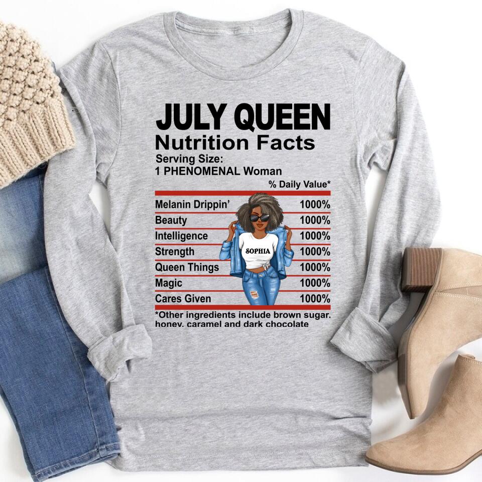 July Birthday Shirt, Custom Birthday Shirt, Queens Born In July, July Birthday Shirts For Woman, July Birthday Gifts, July Is My Birthday Month, Yep The Whole Month