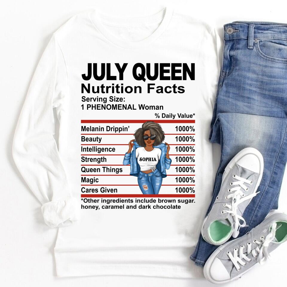 July Birthday Shirt, Custom Birthday Shirt, Queens Born In July, July Birthday Shirts For Woman, July Birthday Gifts, July Is My Birthday Month, Yep The Whole Month