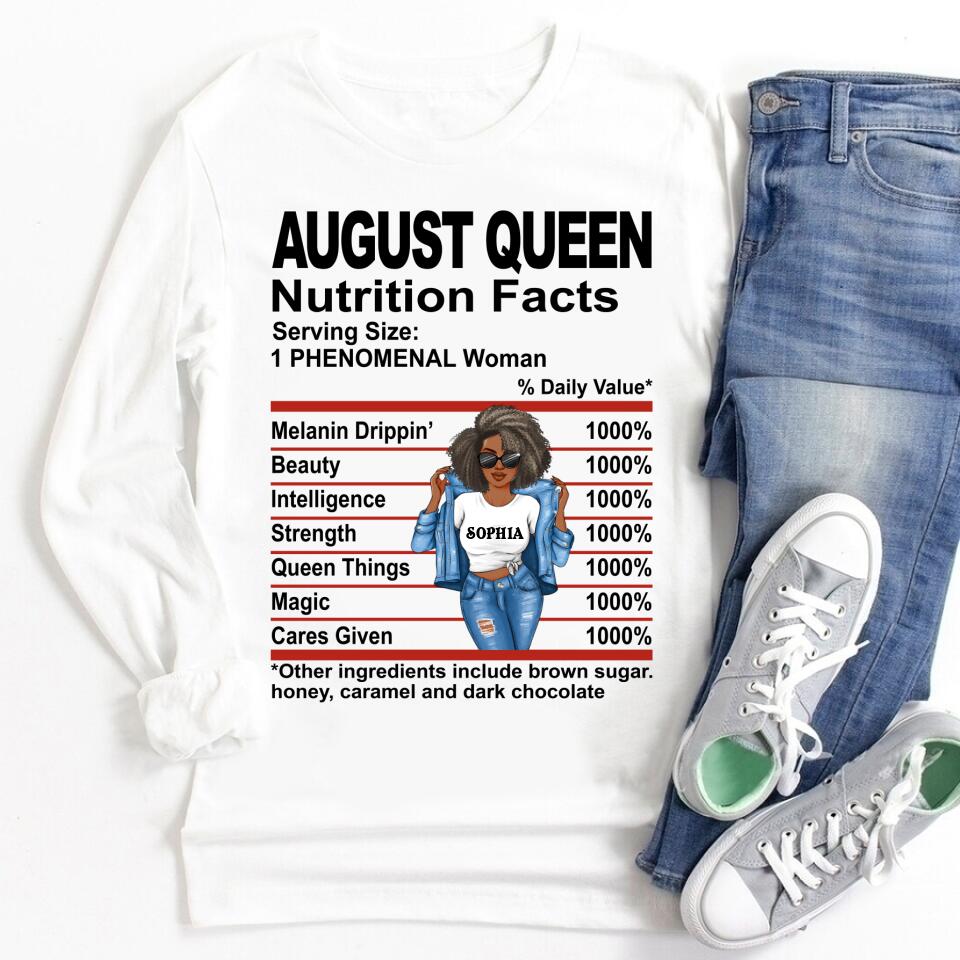 August Birthday Shirt, Custom Birthday Shirt, Queens Born In August, August Birthday Shirts For Woman, August  Birthday Gifts, August Is My Birthday Month, Yep The Whole Month