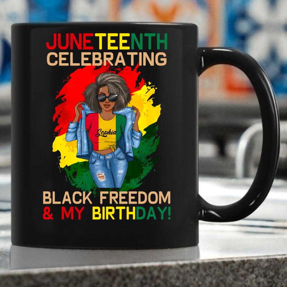 Juneteenth Shirt, Custom Juneteenth Shirt, Juneteenth Celebrating Black Freedom My Birthday June 19