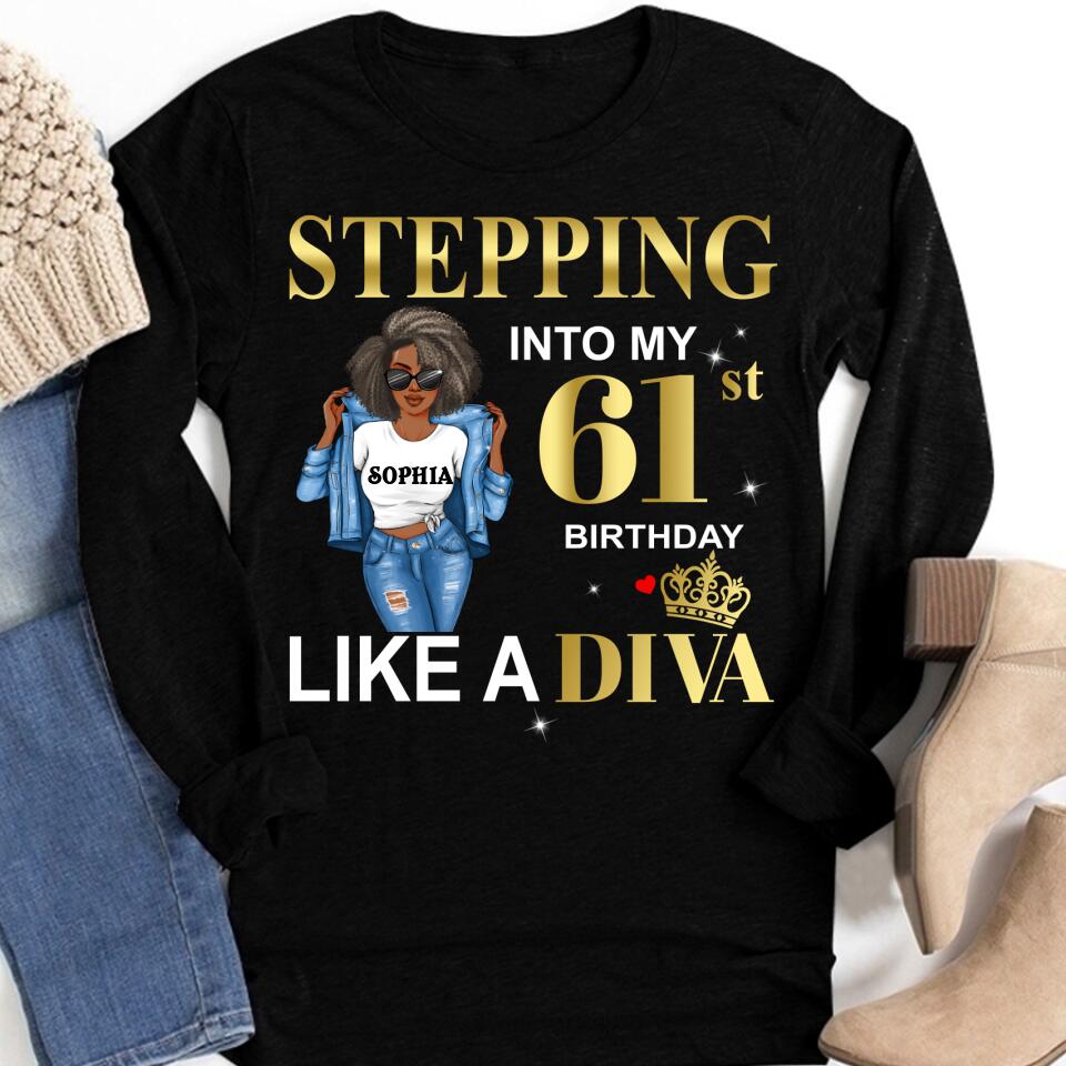 61th Birthday Shirts, Custom Birthday Shirts, Turning 61 Shirt For Women, Turning 61 And Fabulous Shirt, 1961 Shirt, Best Gifts For Women Turning 61-HCT