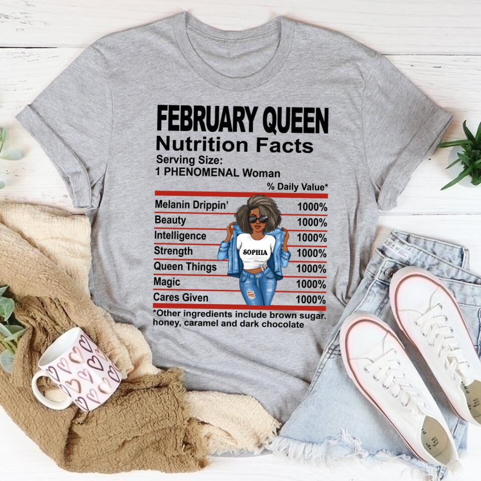 February Birthday Shirt, Custom Birthday Shirt, Queens Born In February  , February   Birthday Shirts For Woman, February  Birthday Gifts, February  Is My Birthday Month, Yep The Whole Month