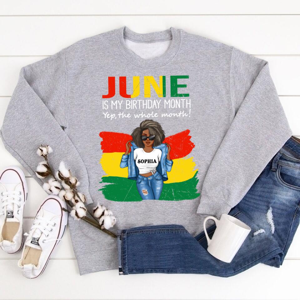 June Birthday Shirt, Custom Birthday Shirt, Queens Born In June, June Birthday Shirts For Woman, June Birthday Gifts